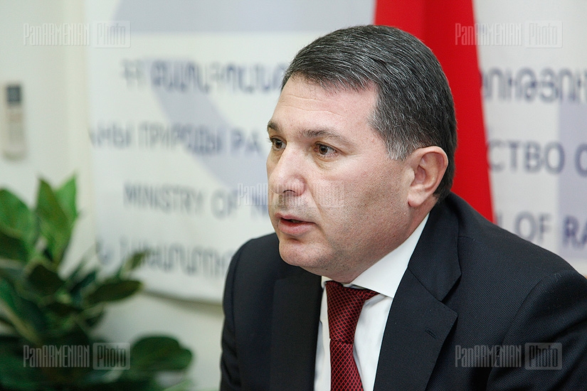 Press conference of Minister of Environment Protection Aram Harutyunyan