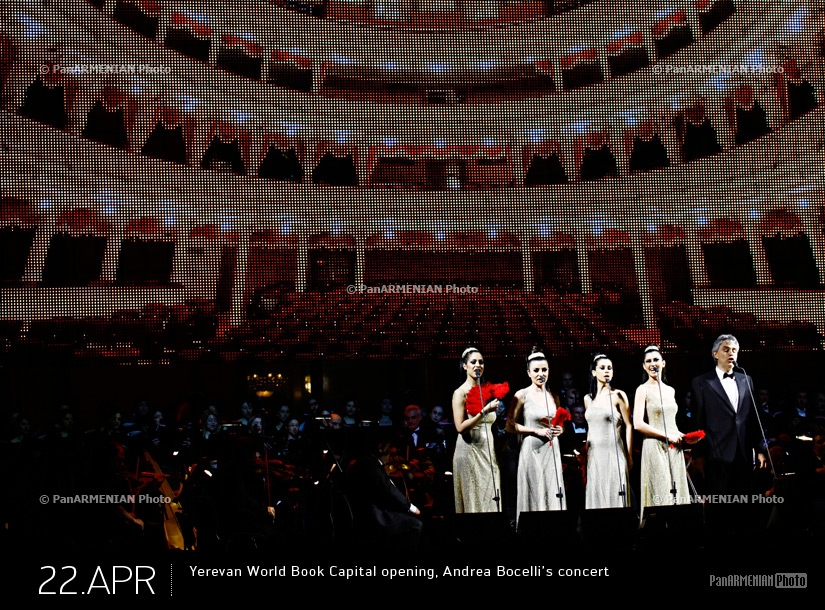 Yerevan World Book Capital opening, Andrea Bocelli’s concert 
