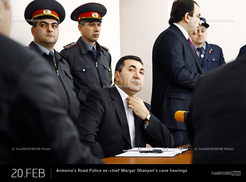 Заседание суда по делу бывшего главы Дорожной полиции РА Маргара Оганяна
