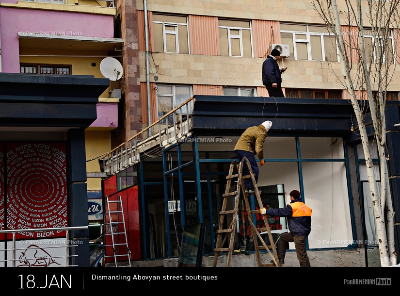 Dismantling Abovyan street boutiques 