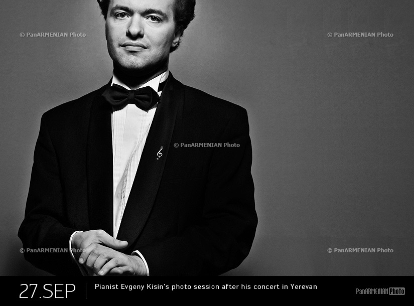 Pianist Evgeny Kisin’s photo session after his concert in Yerevan 