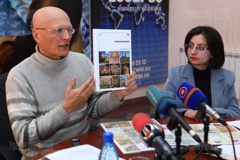 Press conference of monuments specialist Samvel Karapetyan