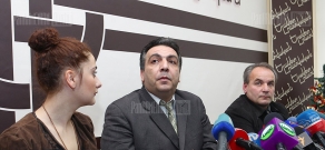 Press conference of Robert Aharonyan and Taron Abrahamyan
