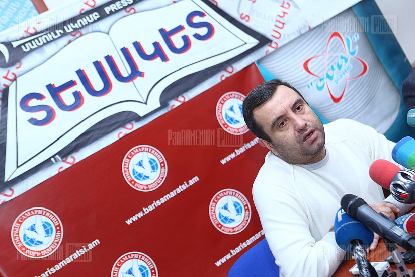 Press conference of of presidential candidate Vardan Sedrakyan