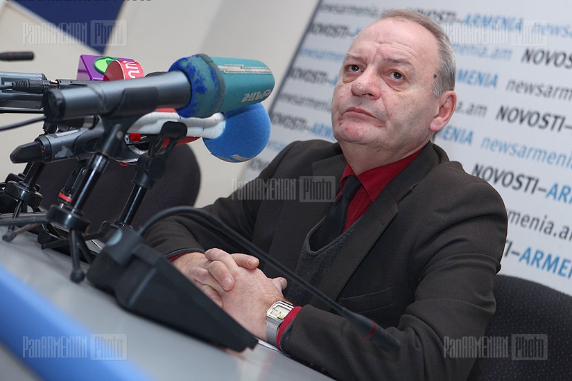 Press conference of Mikayel Gabrielyan