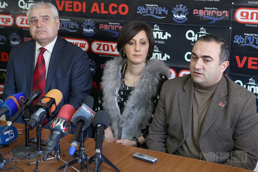 Press conference of Tevan Poghosyan and Azat Arshakyan