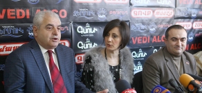 Press conference of Tevan Poghosyan and Azat Arshakyan