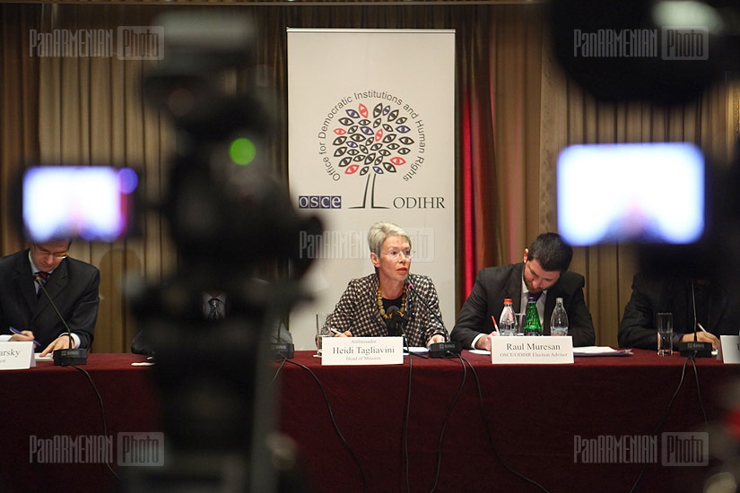 Press conference of Head of the OSCE/ODIHR Election Observation Mission in the Republic of Armenia Heidi Tagliavini 