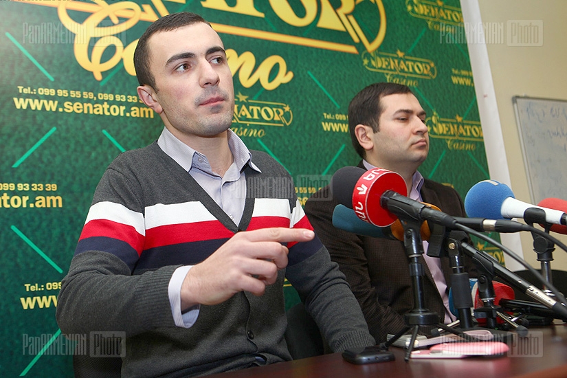 Press conference of Sargis Asatryan and Alik Eroyants