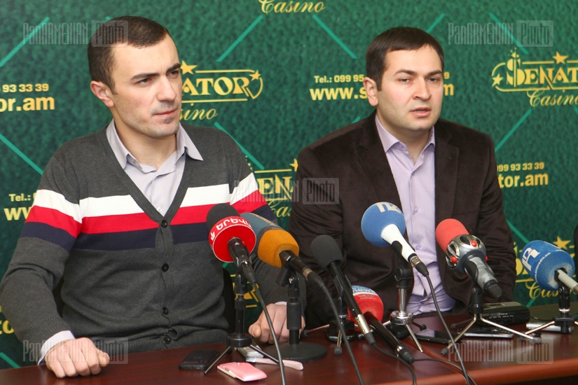 Press conference of Sargis Asatryan and Alik Eroyants