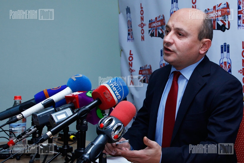 Press conference of Heritage party member Styopa Safaryan