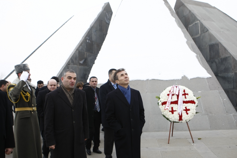  Georgian PM Bidzina Ivanishvili visits Tsitsernakaberd