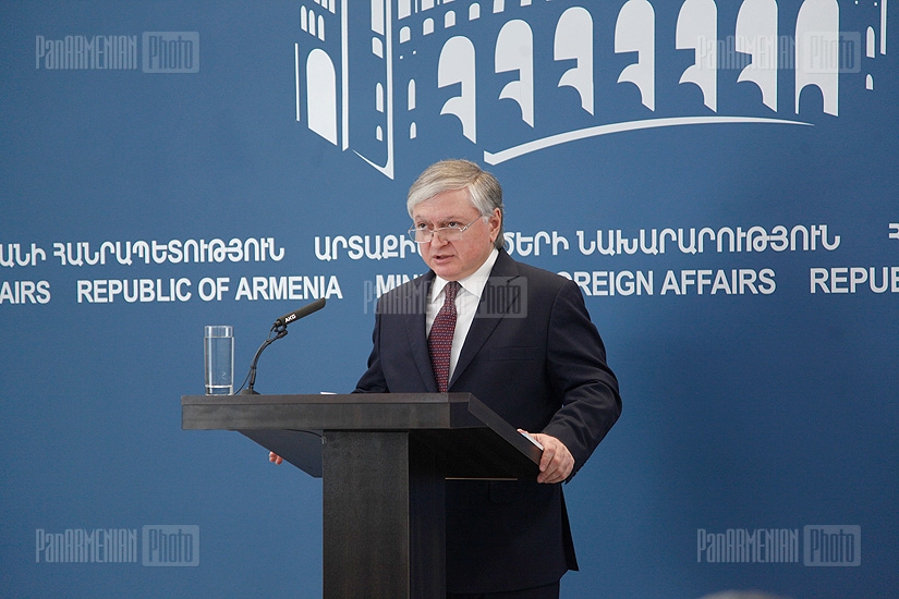 Пресс-конференция главы МИД Армении Эдварда Налбандяна