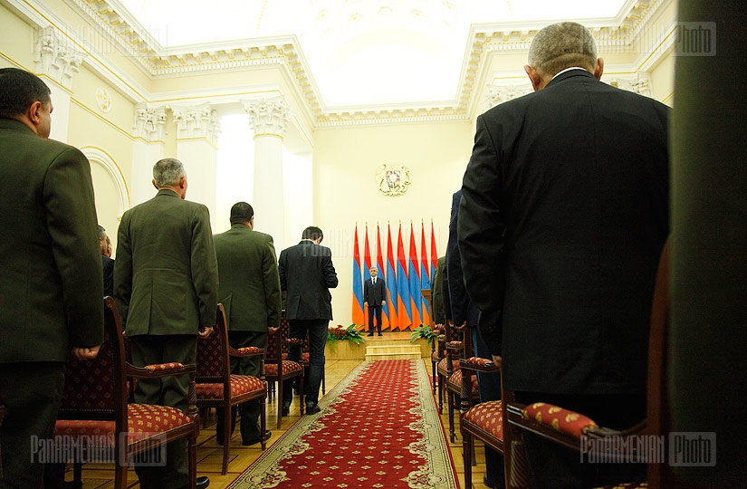 Церемония награждения, посвященная Дню армянской армии 