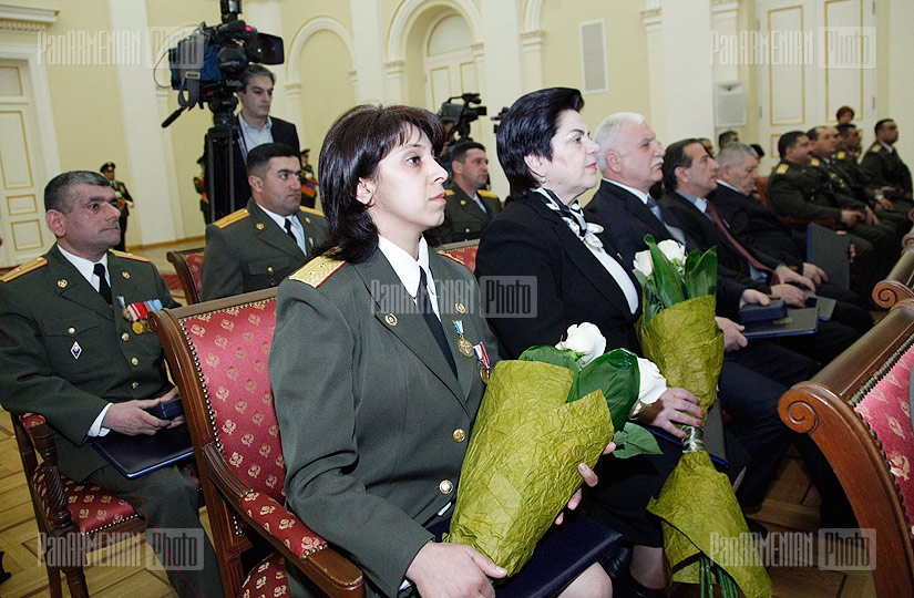 Церемония награждения, посвященная Дню армянской армии 