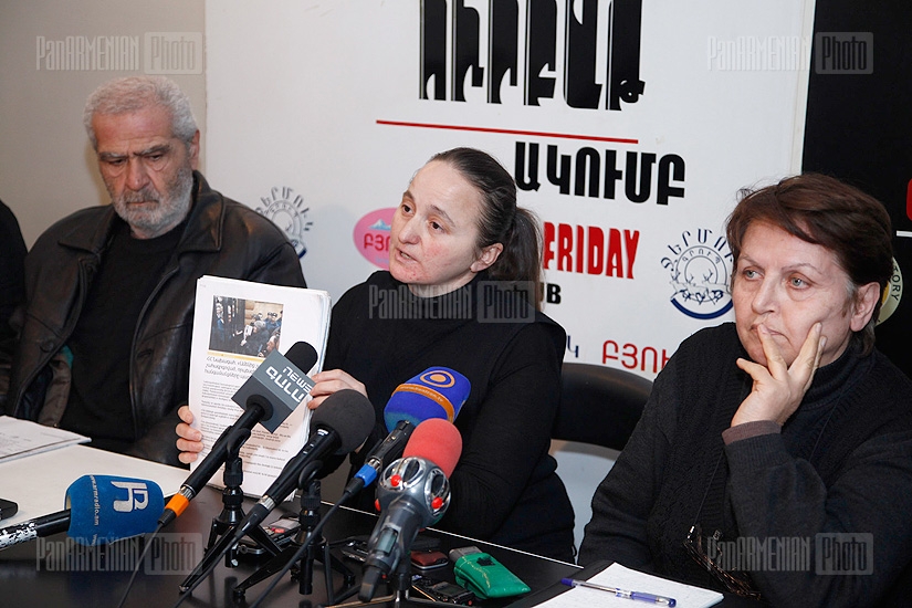 Press conference of parents of soldiers who died in Army during the Peacetime