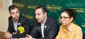 Press conference of Sargis Asatryants, Sergey Qocharyan and Tatevik Sargsyan