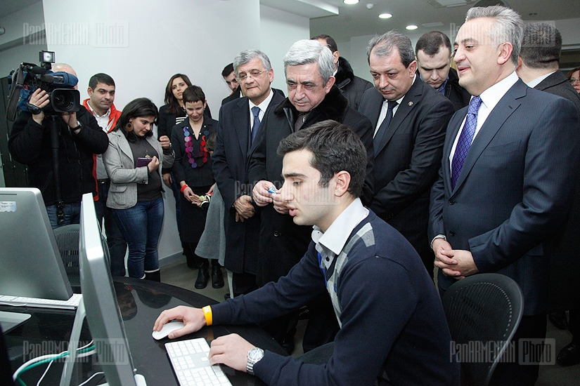 Presidential candidate Serzh Sargsyan visits Tavush Province