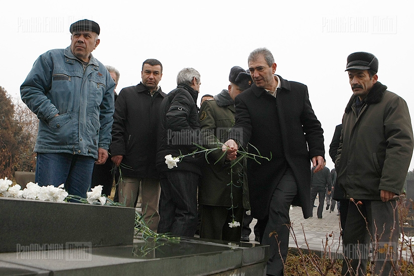  High-ranking Officials of  Armenia and Nagorno-Karabakh visit Yerablur Military Pantheon