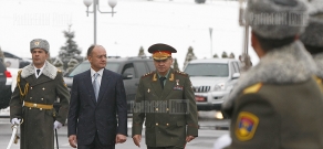 RA Minister of Defense Seyran Ohanyan receives the RF Minister of Defense Sergey Shoygu 