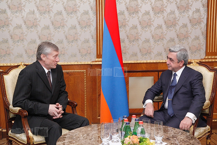 President Serzh Sargsyan Received the Secretary General of the CSTO Nikolay Bordyuzha