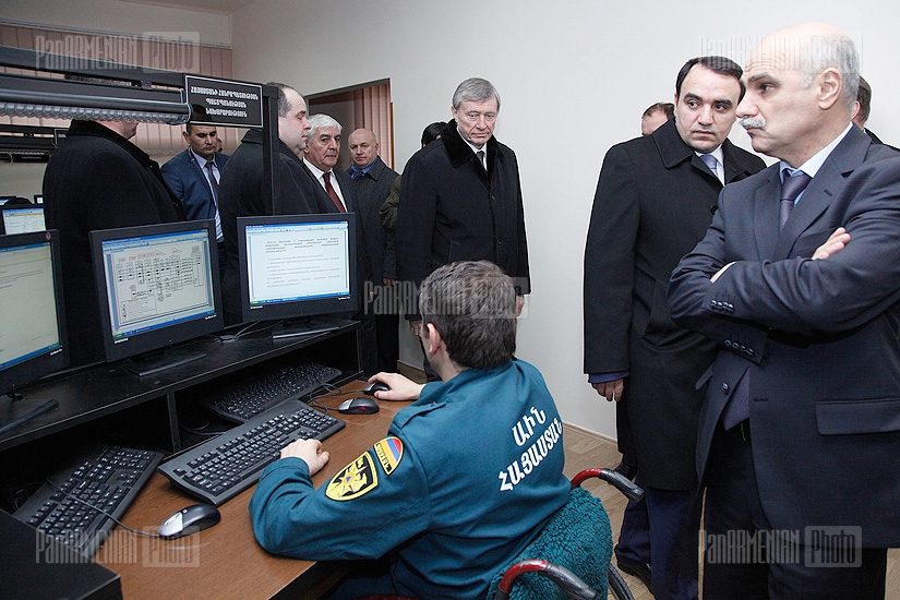 Генеральный секретарь ОДКБ Николай Бордюжa посетил Центр кризисного управления Армении