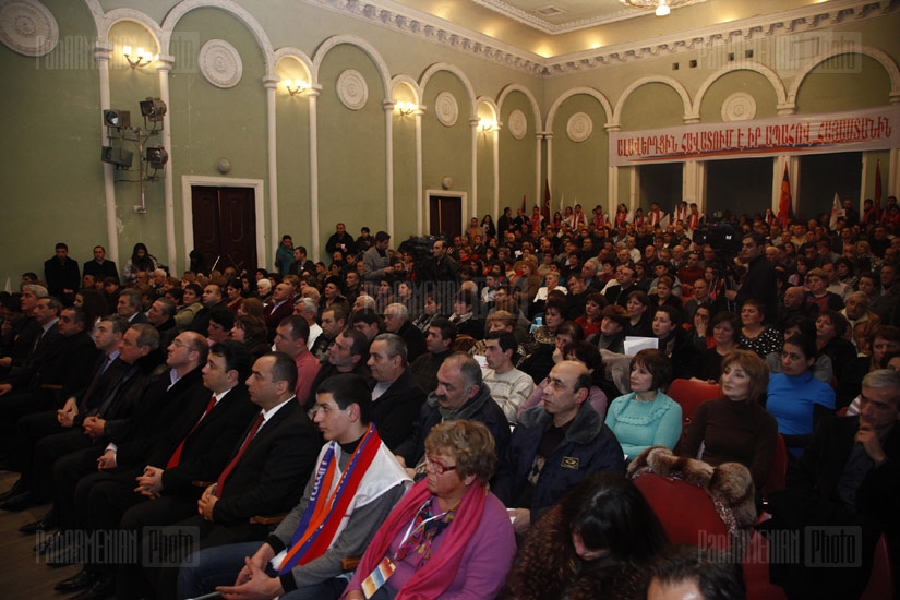 RA President candidate Serzh Sargsyan's meeting with Alaverdi residents