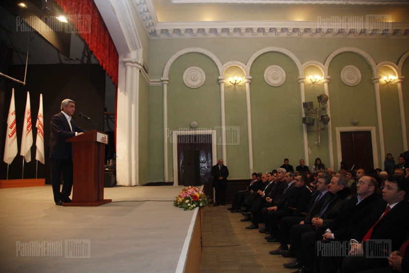 Встреча кандидата в президенты РА Сержа Саркисяна с жителями Алаверди 