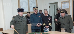 Высокопоставленные представители диаспоры посетили военный институт имени Вазгена Саркисяна