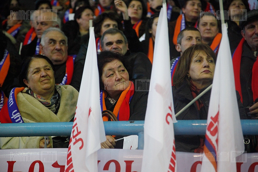 Presidential candidate Serzh Sargsyan meeting with residents of Lori region