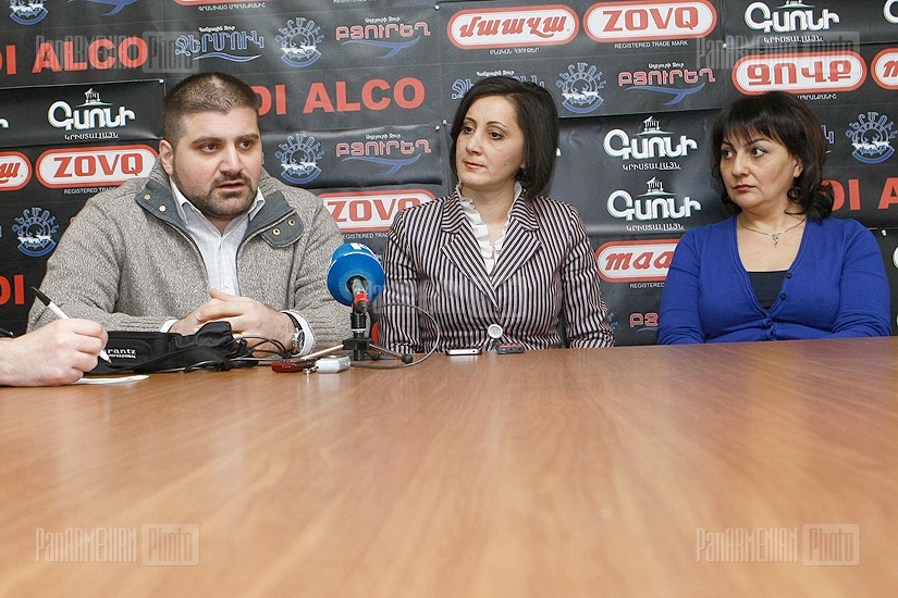 Пресс-конференция Армине Оганяна и Армана Бабаджаняна
