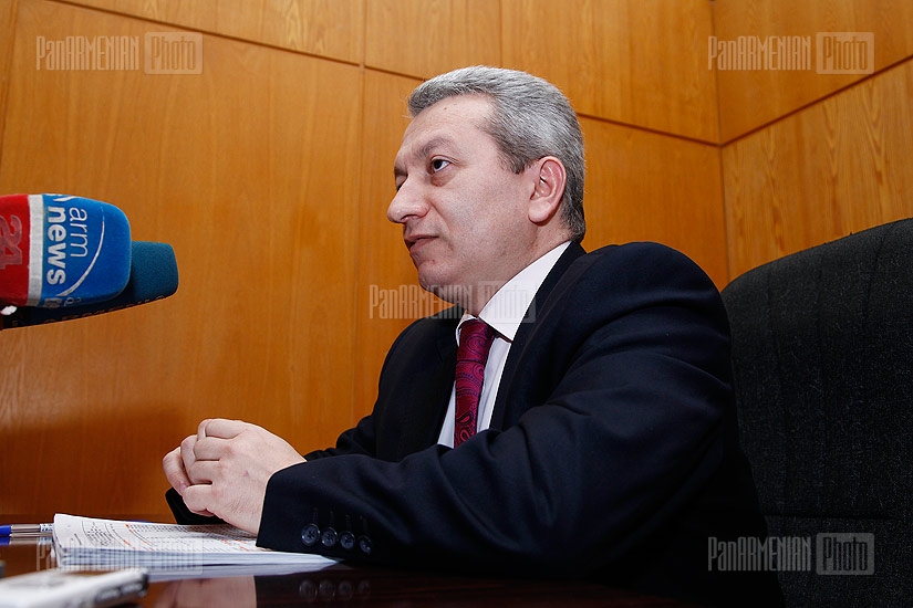 Press conference of Deputy Minister of Finance Atom Janjughazyan
