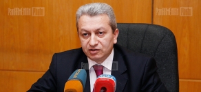 Press conference of Deputy Minister of Finance Atom Janjughazyan