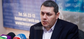 Press conference of  Deputy Director of the Caucasus Institute, politician Sergey Minasyan
