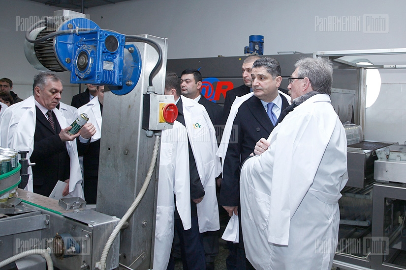 Премьер-министр Армении Тигран Саркисян посетил пивоваренный завод Киликия