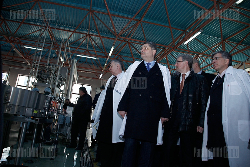 PM Tigran Sargsyan visits Kilikia beer factory 