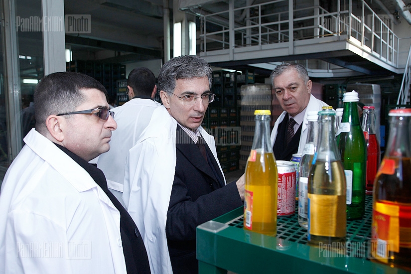 Премьер-министр Армении Тигран Саркисян посетил пивоваренный завод Киликия