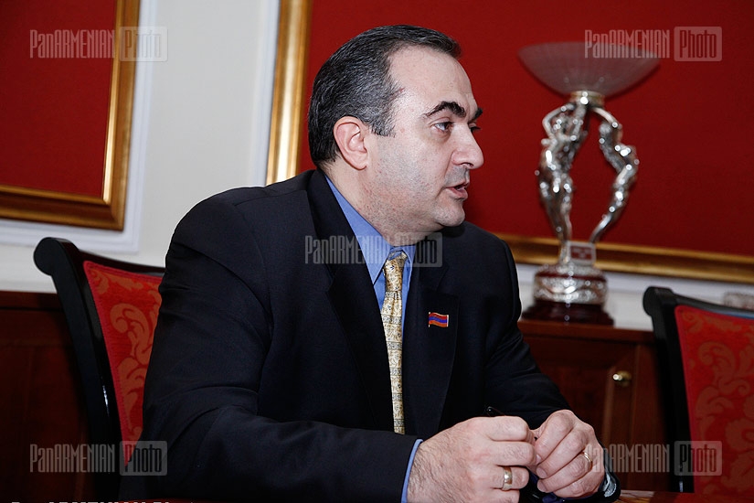 Press conference of Tevan Poghosyan