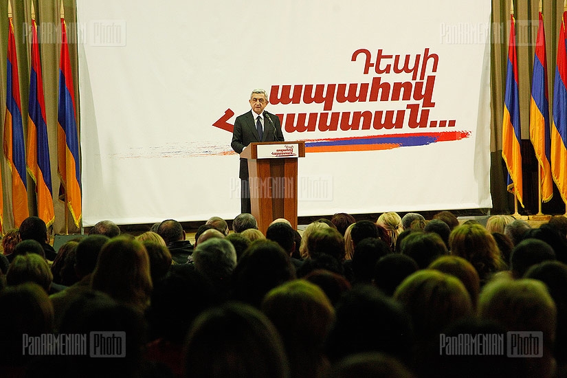 Встреча кандидата в президенты Сержа Саркисяна с жителями Малатии-Себастии 