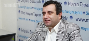 Press conference of Vardan Sedrakyan
