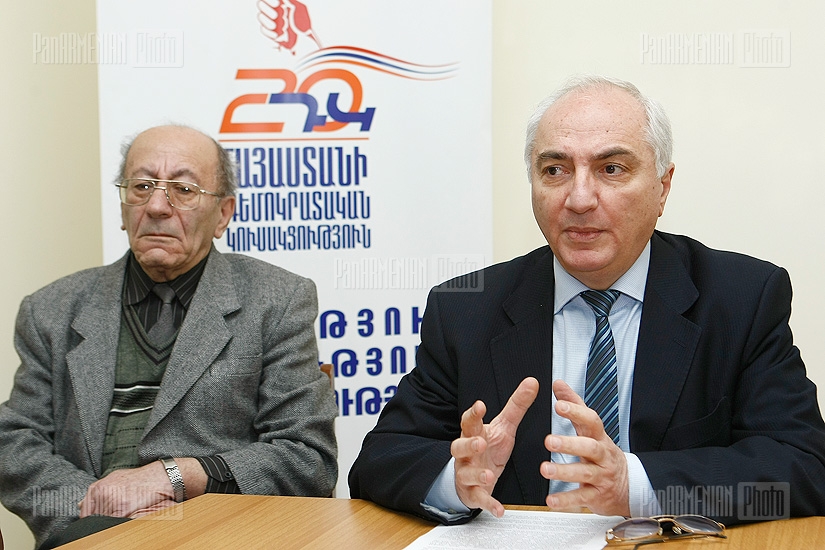 Press conference of Aram Sargsyan