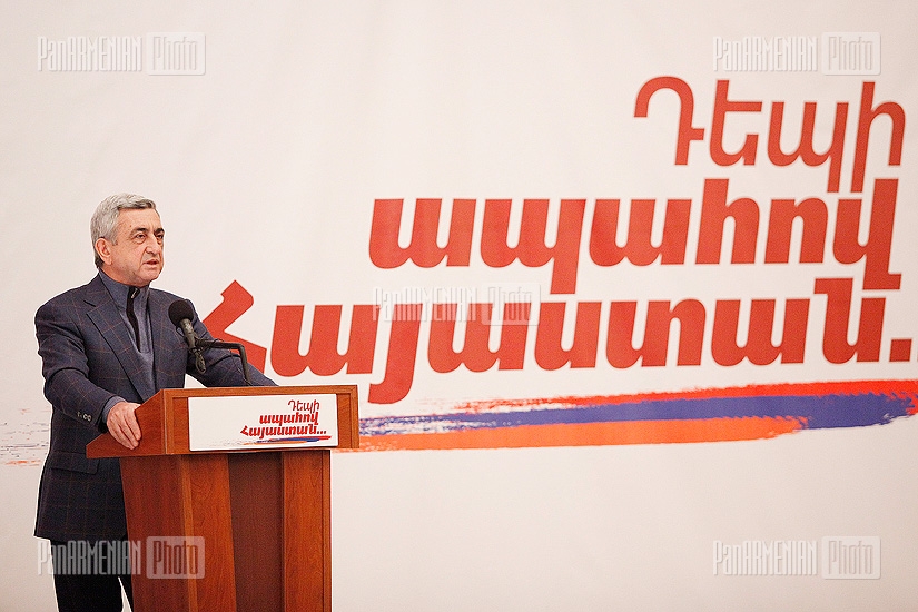 Նախագահի թեկնածու Սերժ Սարգսյանի այցը Արմավիրի մարզ