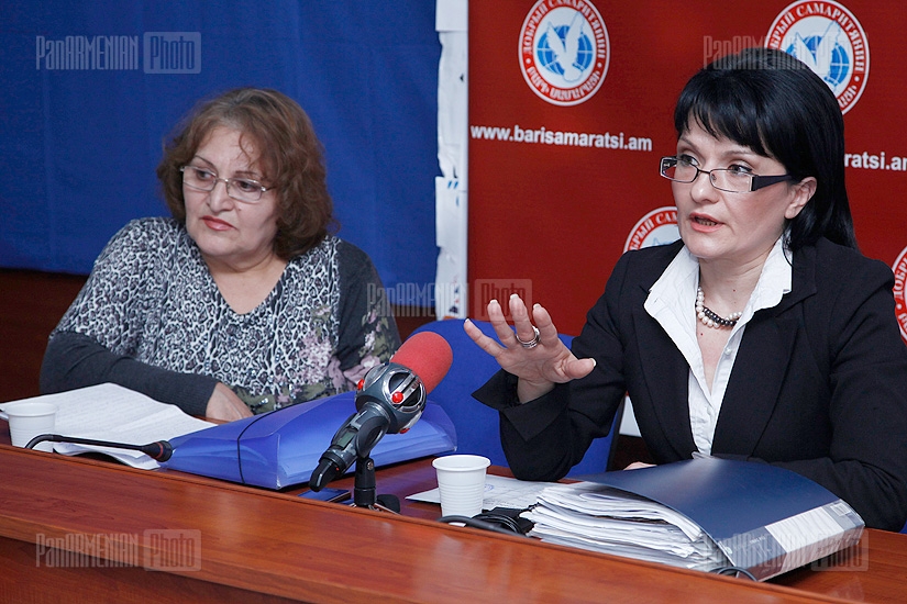 Press conference of Margarita Hovsepyan and Lena Sahakyan