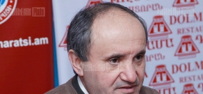 Press conference of Karabakh committee member Ashot Manucharyan