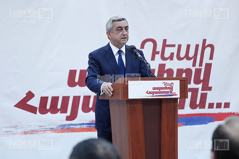 RA presidential candidate Serzh Sargsyan's meeting with residents of Arabkir administrative district