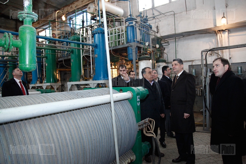 RA PM Tigran Sargsyan visits Pure Iron Plant