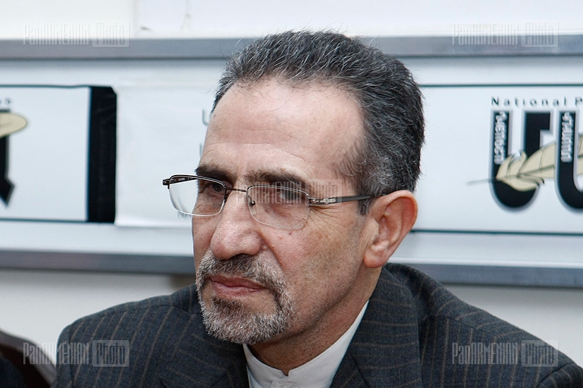 Press conference of Ambassador of the Islamic Republic of Iran to Armenia Mohammad Reisi
