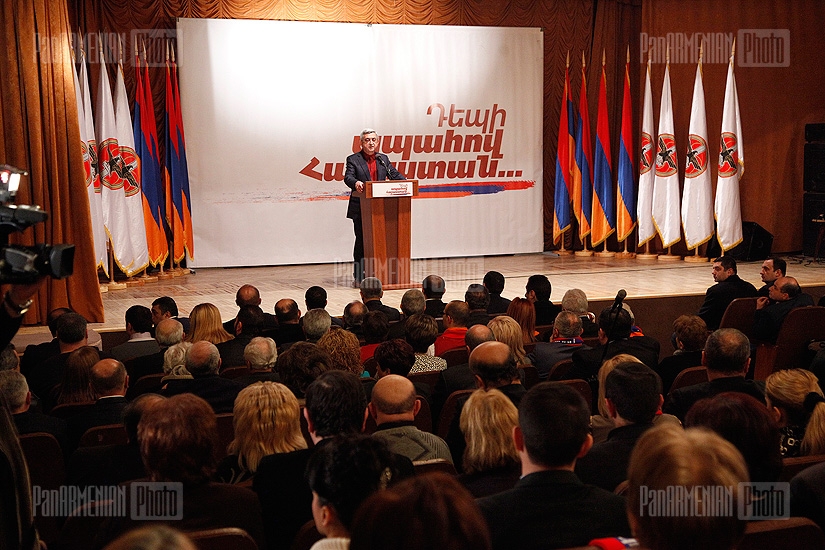 RA Presidential candidate Serzh Sargsyan visits Nor Nork administrative district