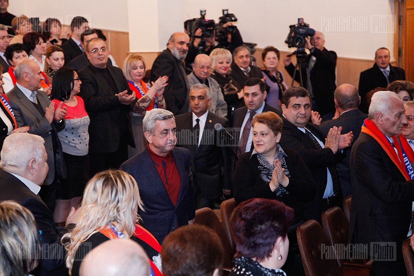 RA Presidential candidate Serzh Sargsyan visits Nor Nork administrative district