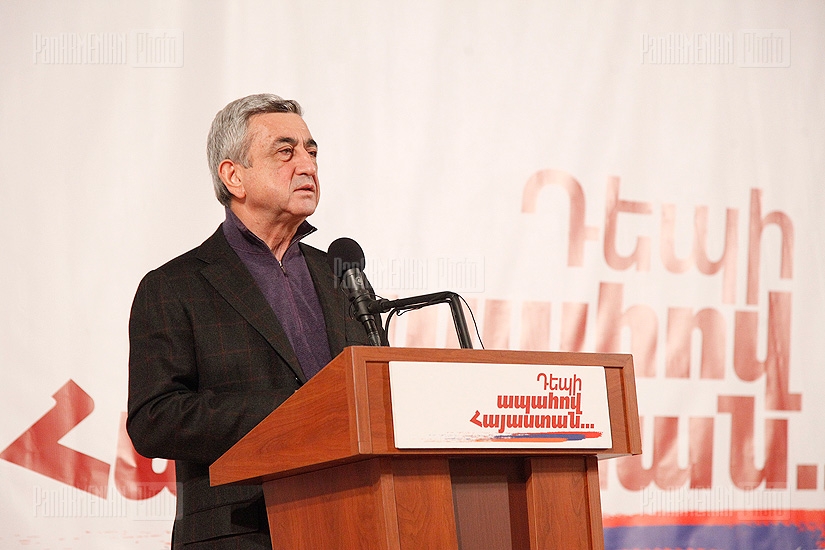 RA presidential candidate Sezh Sragsyan visits Aragatsotn Province